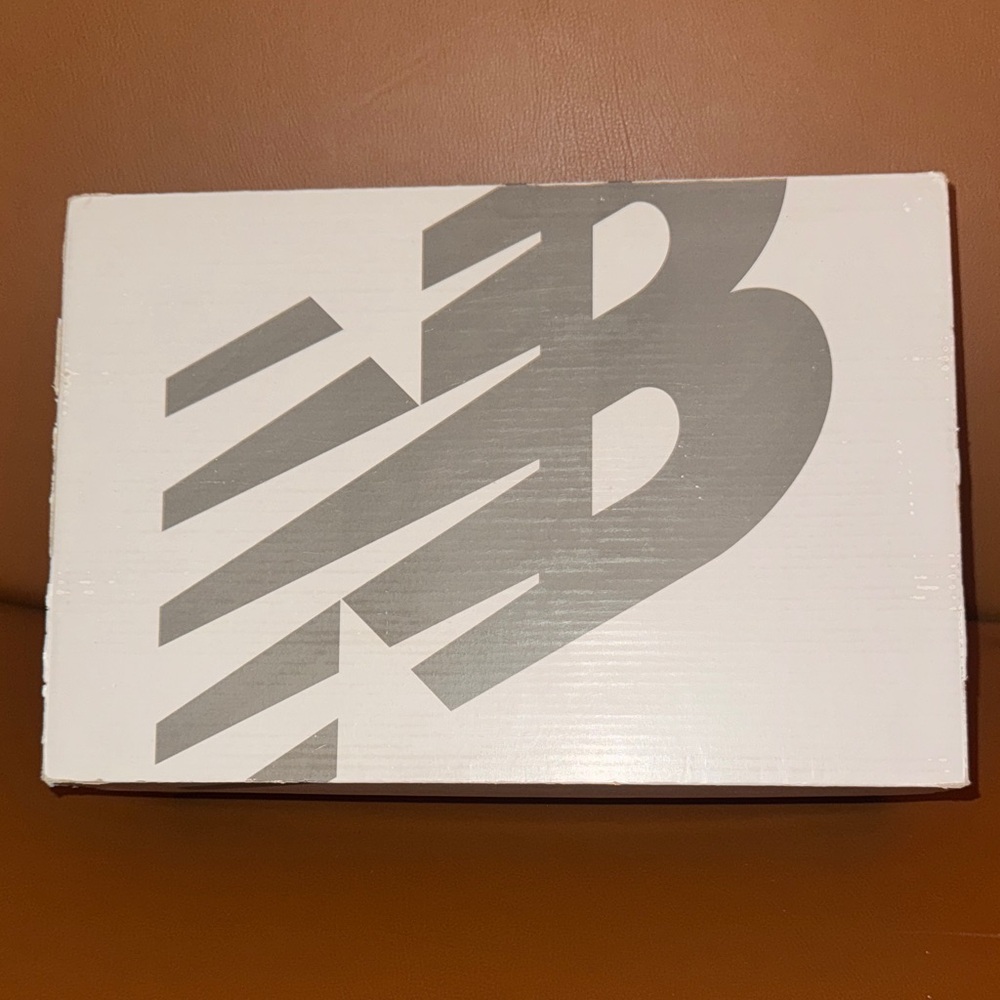 New Balance White Box with Silver Logo